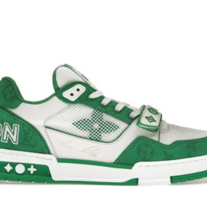Louis Vuitton Trainer Sneaker – Green Monogram Denim
